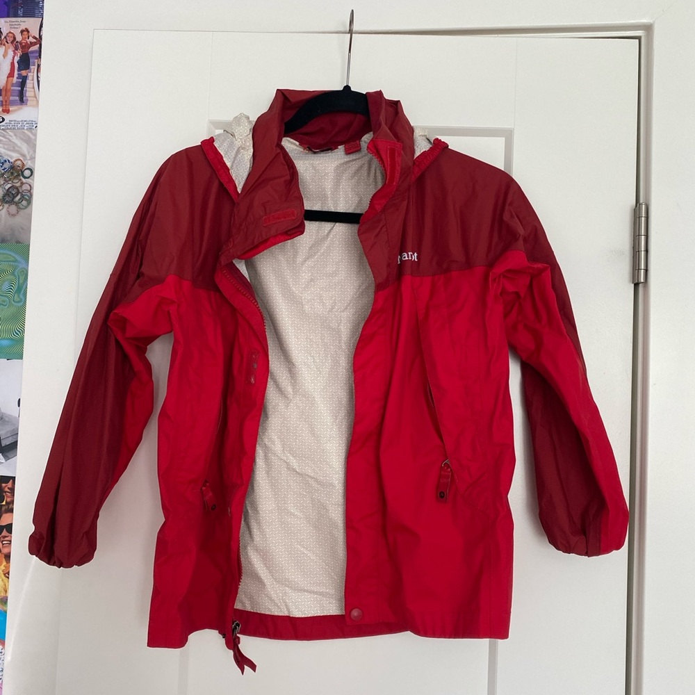 Marmot Red Raincoat